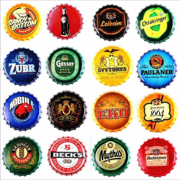 

beer metal bar poster corona extra vintage round tin sign bottle cap design beer cap metal craft for bar restaurant coffe shop lxl303