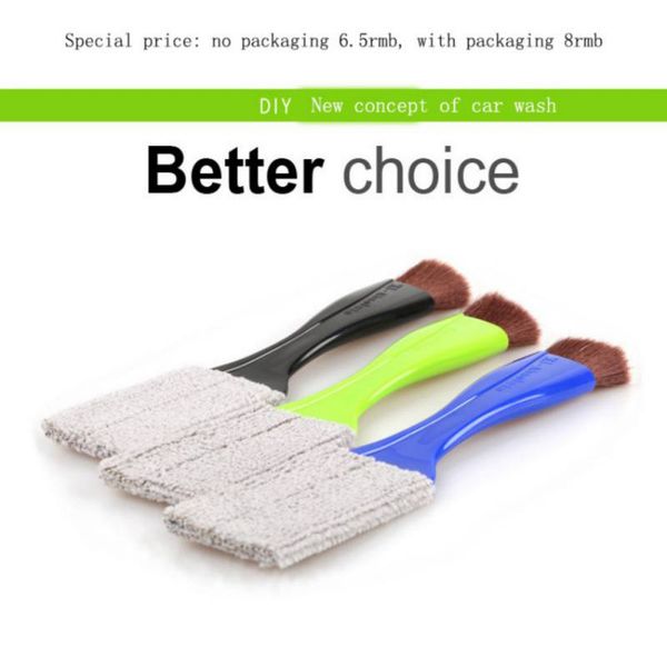 

multi-functional car cleaning brush microfiber duster auto keyboard dust collector computer window blinds cleaner