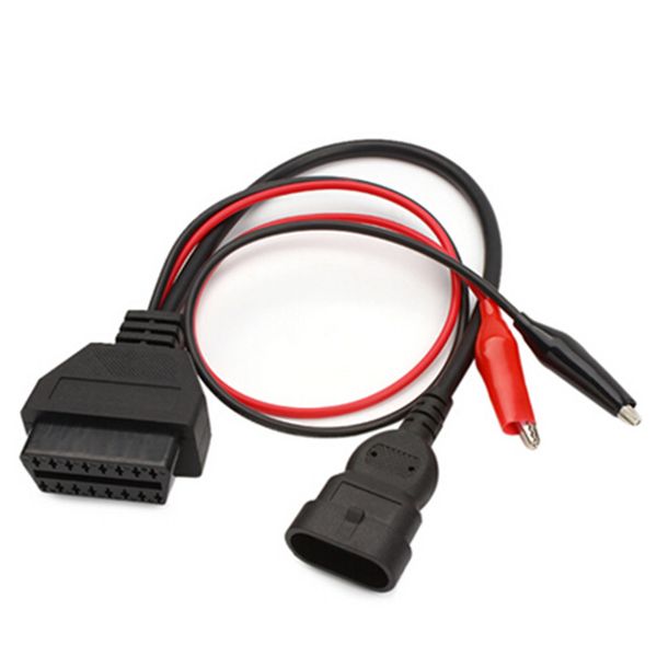 

new for fi-at 3 pin al-fa la-ncia to 16 pin obdii obd2 obd-ii connector adapter auto car cable obd fi-at 3pin diagnostic cable