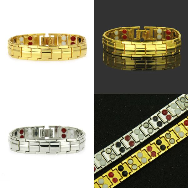 

hip-hop color alloy bracelet personality trendsetter bracelet new fashion natural gem diy charm gift nature gemstone, Black