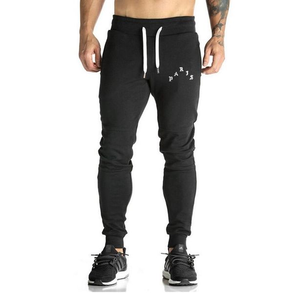 

мужчины joggers fall 2019 новый я чувствую себя как пабло мужские спортивные штаны отдых развивать эластичный хлопок фитнес тренировки мужск, Black