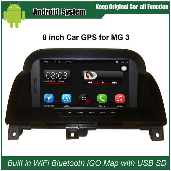 

upgraded original car radio player suit to morris garages mg3 mg 3 car video player built in wifi gps navigation bluetooth