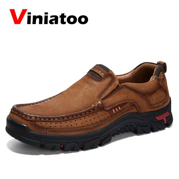 

genuine leather men travel shoes professional leather hiking shoes anti slip trekking sneakers mens spring autumn hunting