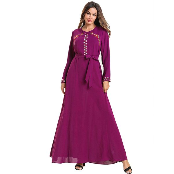 

summer kaftan abaya dubai turkey hijab muslim dress robe jilbab ramadan caftan elbise abayas for women turkish islamic clothing, Red