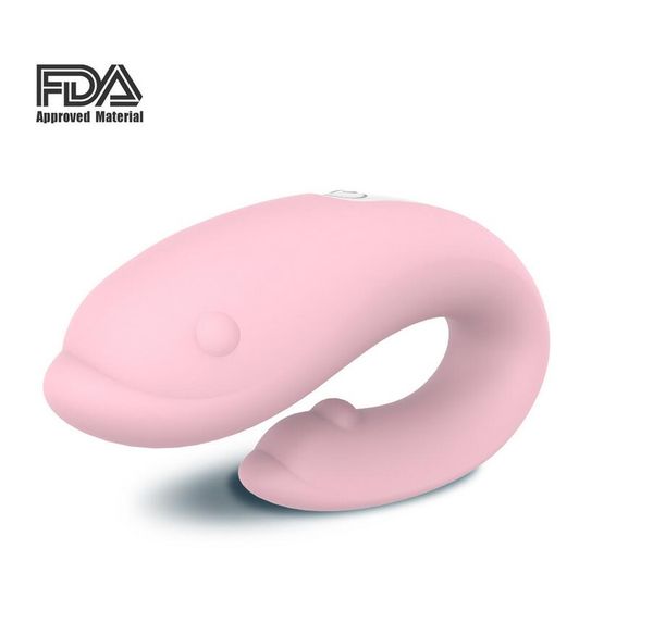Drahtlose Share Vibe Fernbedienung G-Punkt Delphin Vibrator Klitoris Stimulator Doppeldildo Vibratoren für Frauen_voghion.com