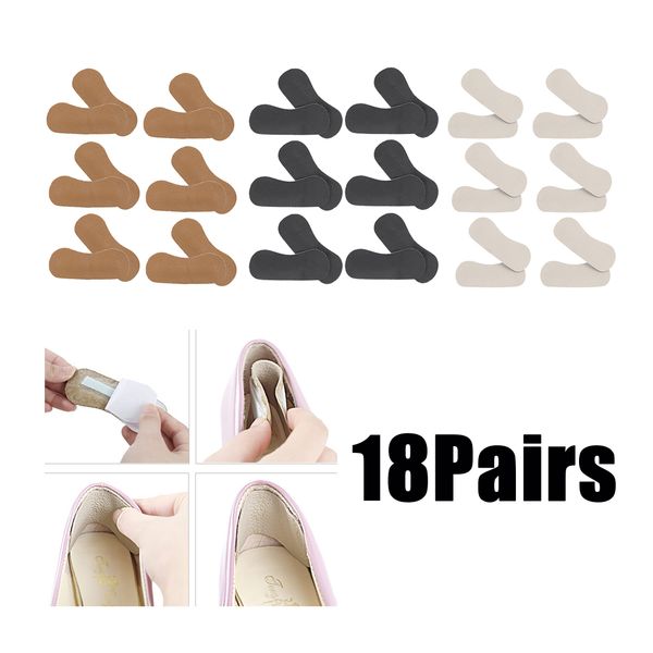 

18 pairs comfortable self-adhesive pad for shoe / heel polyurethane leather cushion