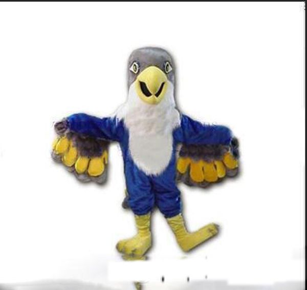 2019 heißer Verkauf Blue Falcon Maskottchen Kostüm Cartoon Charakter Adler Vogel Mascotte Mascota Outfit Kostüm Anzug