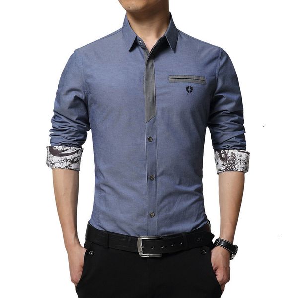 

floral print striped dress men shirt uniform mens long sleeve slim fit vintage cotton button down shirts camisa masculina, White;black
