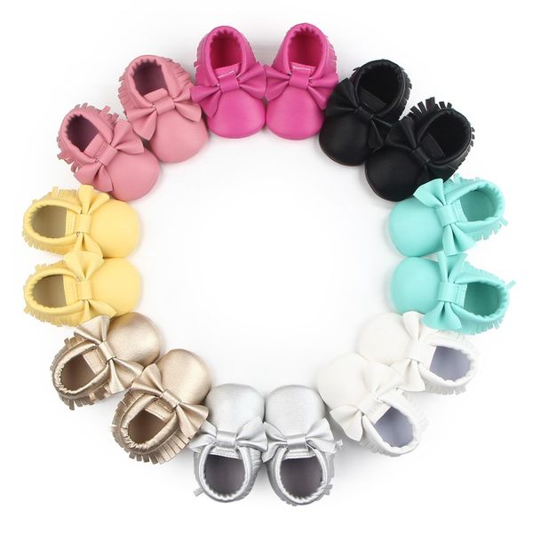 

leather baby moccasins shoes leather tassel shoes for baby girl infant prewalk sneaker crib soled newborn