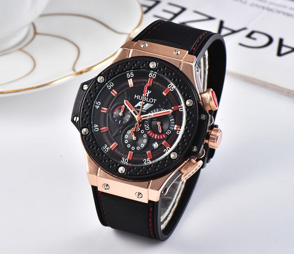 

New famou watche men women watch leather belt men port watch women gift no box hb14 13 hublot 13