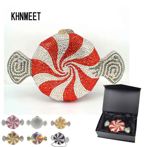 

дизайнер red candy кошелек customized luxury кристал мешок вечера леденцы форма цепи партии кошелек женская сумка sc579 y200623