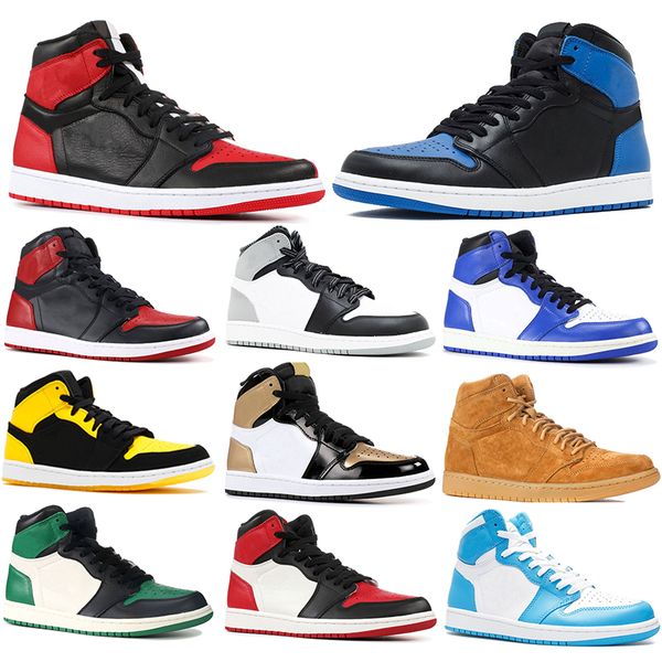 

dsigner 1 not for resale men basketball shoes mens designer shoes 1s varsity maize varsity red sports sneakers us 7-13, White;red