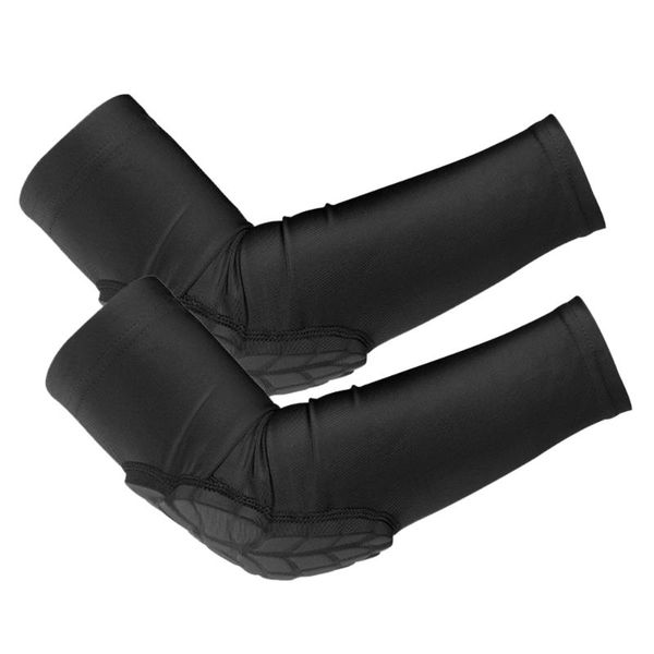

compression elbow sleeves anti slip youth elbow support pads kids guards for basketball volleyball skating age 5-15, Black;gray