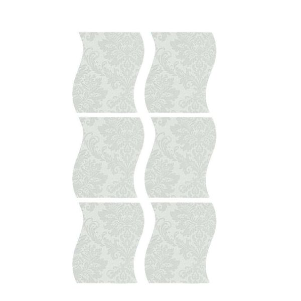

6 pieces of wave combination mirror three-dimensional wall stickers children's room wall stickers