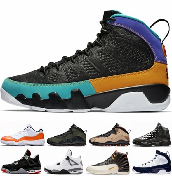 

Новые 11s Orange Trance Snakeskin 13s Кепка и платье Мужская баскетбольная обувь 9s UNC 4s Bred CNY 10s Des