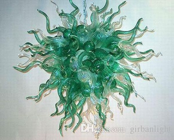 

customized hand blown murano glass chandelier light villa foyer decor led light source colored glass modern art chandelier made in china