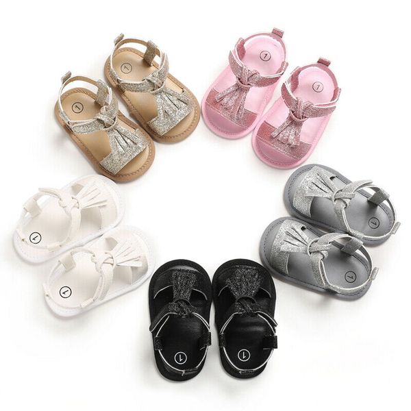 

newborn infant toddler baby girl tassel anti-slip soft sole sneaker princess summer casual crib shoes first prewalker