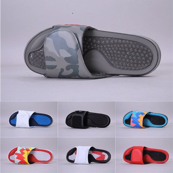 

2020 new slippers hydro v retro ss dark stucco camo men women pink black white summer sandy beach shoes size 36-45
