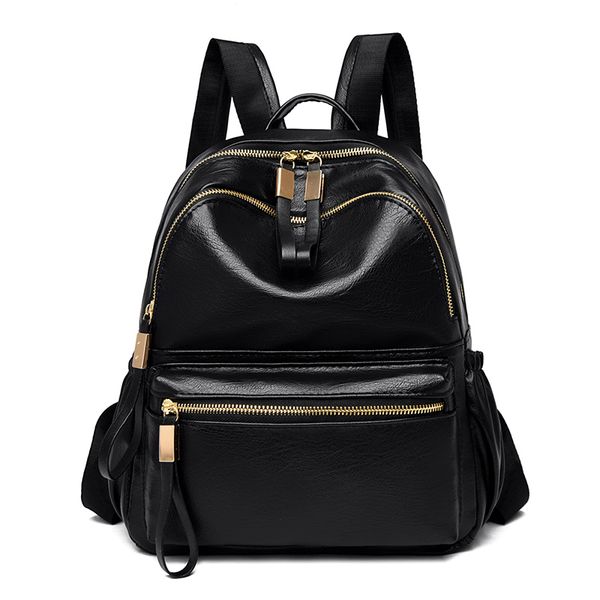 

2020 new women backpack fashion pu leather small bagpack bags ladies business leisure travel back pack brown black