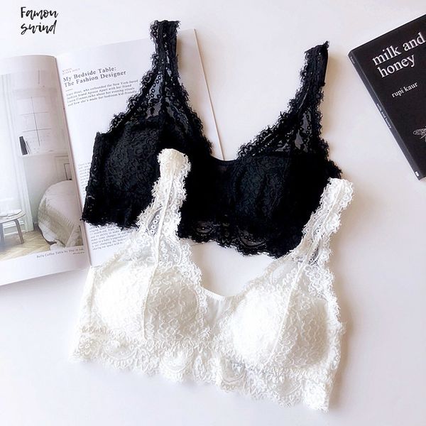 

белье комплект женщин бюстгальтер краткие наборы кружева беспроводные прозрачное сексуальное нижнее белье бюстгальтера ватным тампоном лифчи, Red;black