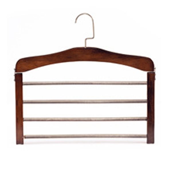 

scarfs trouser hanger closet for pants home wooden non slip multifunction towels 4 tier storage organizer space saving