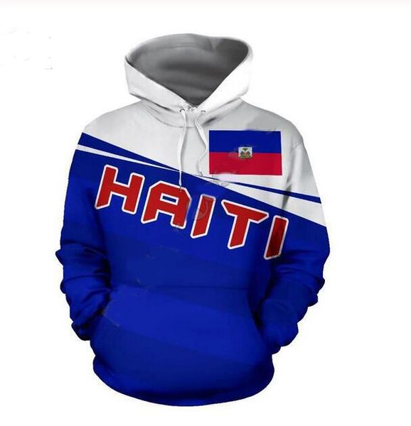 

wholesale-new fashion cool sweatshirt hoodies 3d print mens womens casual haiti caribbean sea style streetwear clothes xlr0126, Black