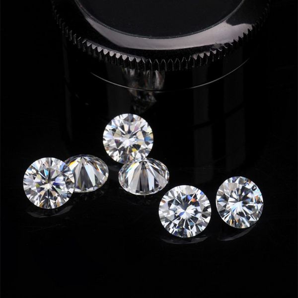 

big size high grade very excellent cut round 8.5-10mm great fire loose moissanite diamond for jewelry making 1pcs a lot, Black