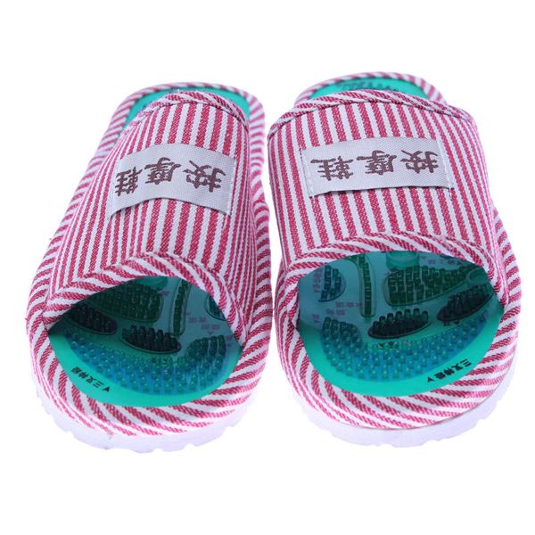 

high massage slippers striped reflexology acupuncture sandals foot acupoint shoes for women men dog88
