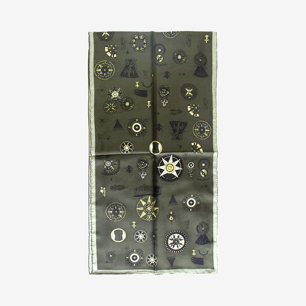 

fashion- 100% silk long scarf men/women silk bandana fleur-de-lis handrolled hijabs vintage style shawls wraps couple's gift, Blue;gray