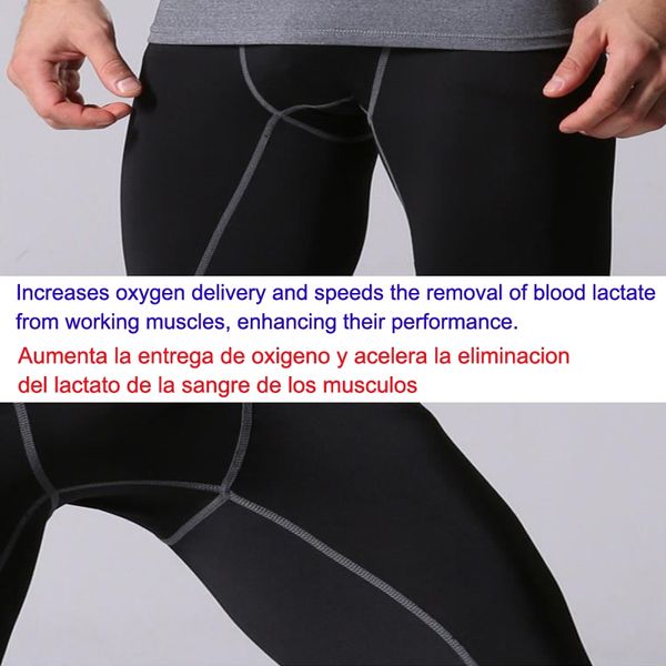 

men's bodyboulding tights fitness mens compression pants yoga pants running tights male sports tight trousers pantis anti fatiga outdoo, Black;green