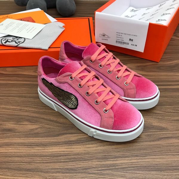 

2020 platform design shoes ladies leather casual shoes fashion skateboard sneakers red bottom breathable 35-41dhl 02