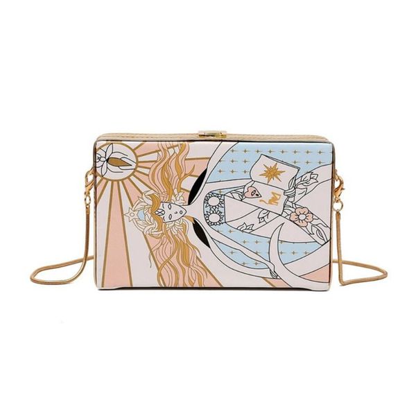 

vintage style women elegant shoulder bag casual girls starry pattern for party