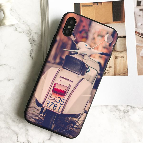 

часть fundas роскошный белый веспа искусства телефон чехол для iphone 11 про хз макс xr и 8 7 6 s плюс 5 юв чехол мягкий черный тпу силиконо