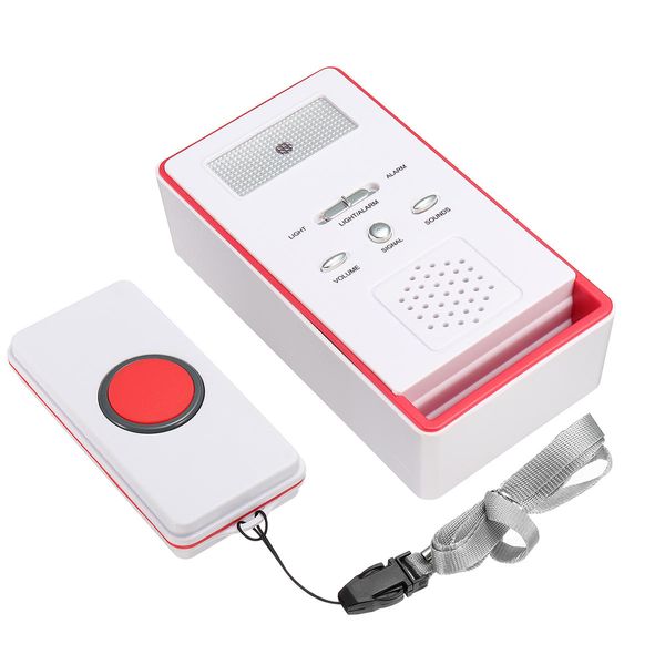 Sem fio SOS Dialer Emergency Alarm botão de pânico Sistema deficientes Idosos - Red