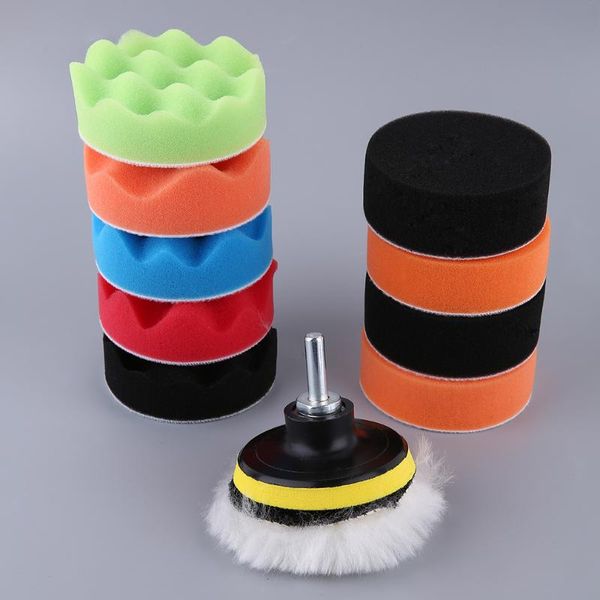 

wy-3012-3/4/5/6/7 inch 12pcs/set universal car polishing pad set m14 cleaning polish sponge wheel set car styling tools