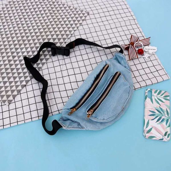 

denim bag waist bags women designer fanny pack fashion belt female wallet purse travel organizer jean bag waist pack girl