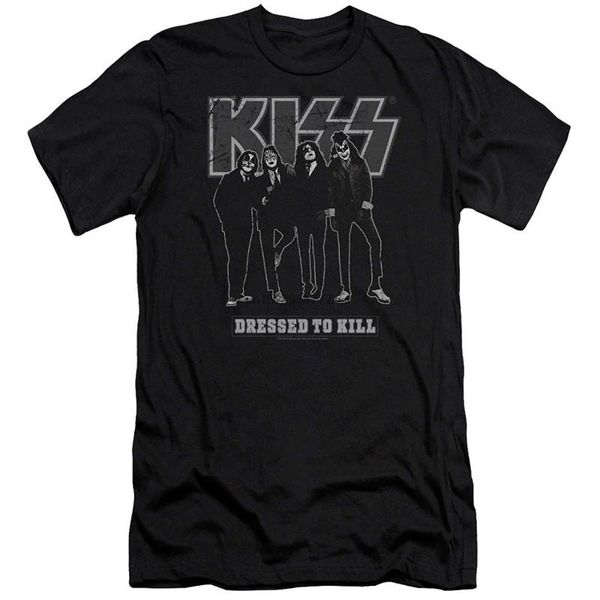 

поцелуй-мужская одежда для убийства slim fit t-shirt, White;black