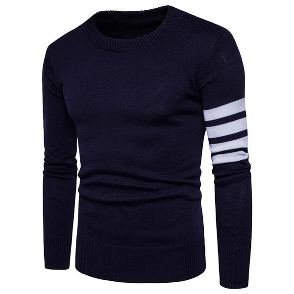 

homme fashion sweater o-neck pullover knitted wear wool men sweater, White;black