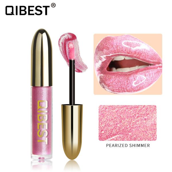 

qimoisturizer glitter lipgloss vivid color jelly long lasting liquid lipstick shiny waterproof pigment lip gloss cosmetic