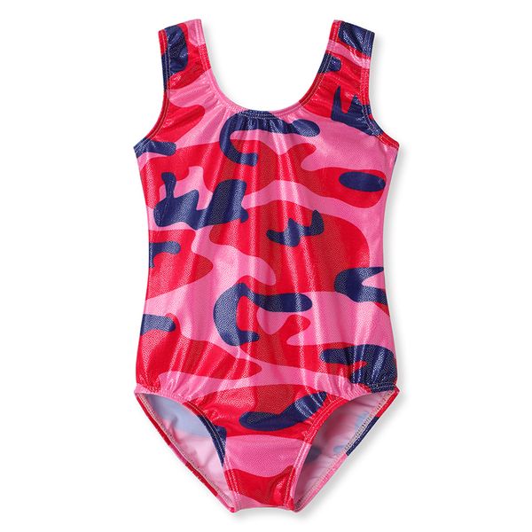 

triangle gymnastics sleevess red camo gymnastic leotards dancewear child ballet dance clothing costumes professional leotards