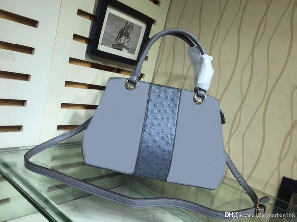 

new fashion luxury designer woman handbag cross body bags shoulder genuine leather tote purse bag cowhide leather ostrich print