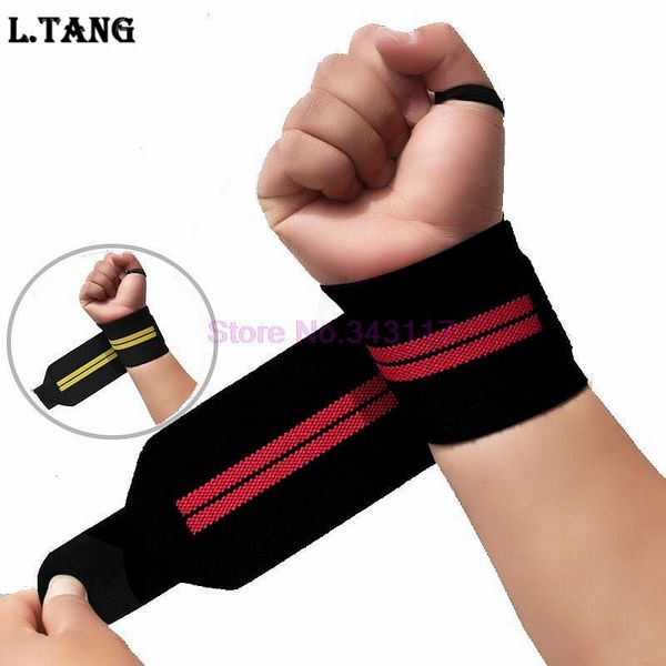 

1 pair sports weightlifting wrist support fitness training gloves weight lifting wrist bands straps wraps gym weightlifting s350