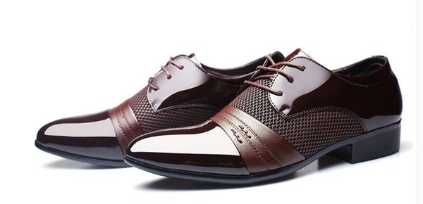 

men's shoes in spring and autumn low heel pointed end@712, Black