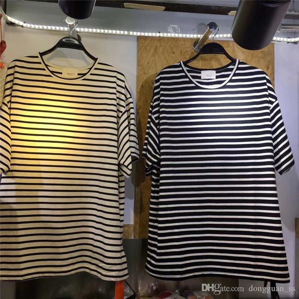 

oversized 2020ss t-shirt men women 1 t shirt men black and white stripes tess, White;black