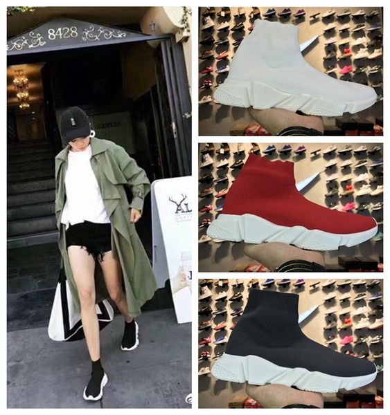 

Fashion Brand Designer Shoes Cheap 2019 Women Men Sock Shoes Speed Trainer Sports Sneakers Top Boots Casual shoe mens 36-45