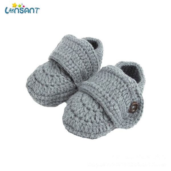 

lonsant cute 2018 crib crochet casual baby handmade knit woolen sock infant shoes baby shoes 0-1 years old
