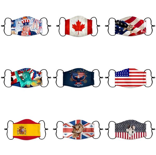 

camouflage designer face mask ice silk dustproof fashion washable reusable breathable face mask mouth er kka7851 #919