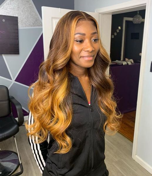 

honey blonde фронта шнурка парики 13x4 фронта шнурка человеческих волос парики ombre объемная волна полный парики шнурка человеческих волос, Black;brown