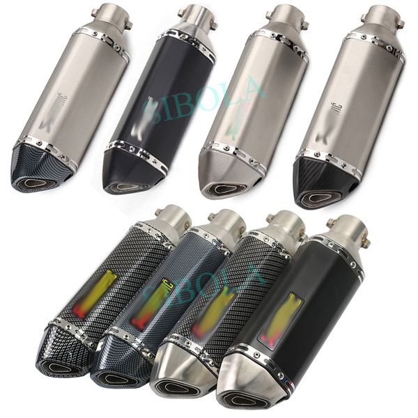 

36-51mm universal motorcycle akrapovic exhaust modified muffler pipe scooter pit bike dirt motocross for yamaha r1 er6n cbr250r