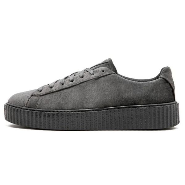 

arrival new fenty creeper rihanna velvet cracked leather suede casual shoes men women drop shipping sneakers